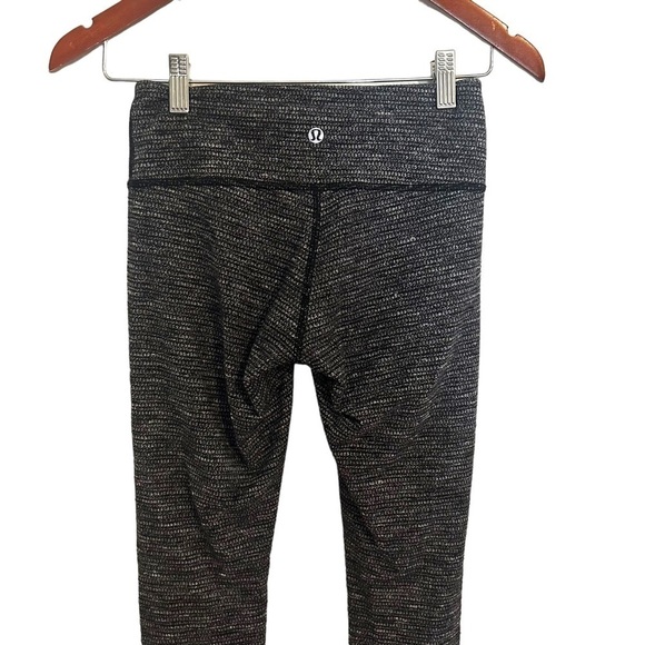 Lululemon Wunder Under Pant III- Coco Pique Black White - Picture 12 of 15